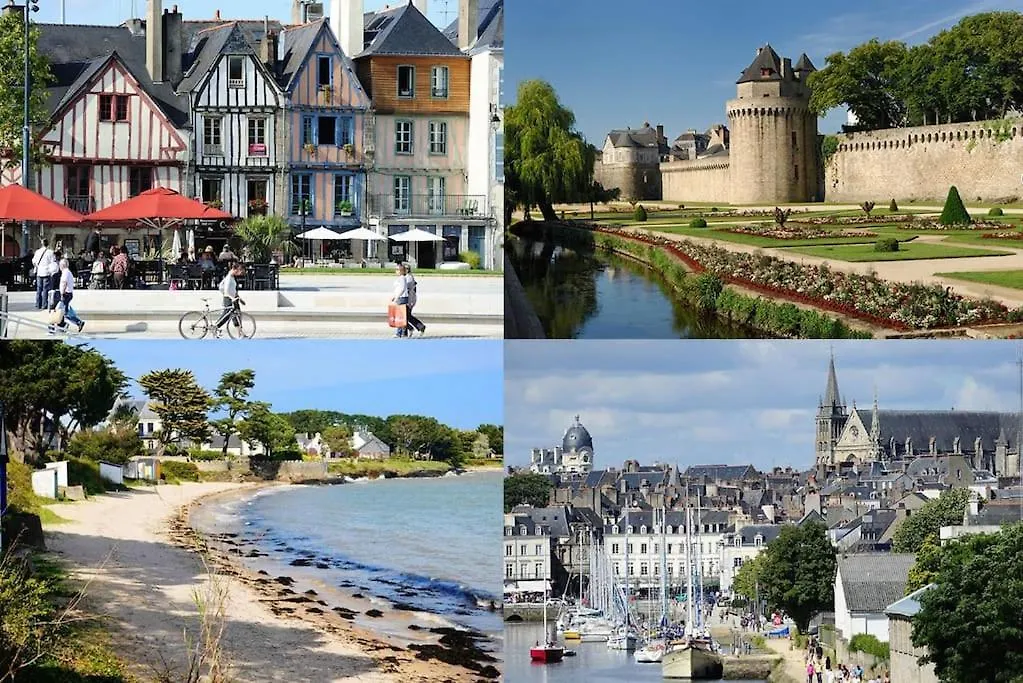 Grand T2 Tout Equipe Centre-Ville, Spacieux Et Lumineux, 1 Chambre, 1 A 5 Pers, Climatisation, Wifi, Balcons, Parking Prive 0*, Lorient France